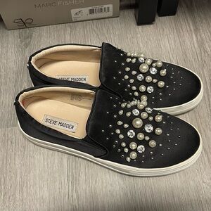 Steve Madden Glamour Sparkle Womens Shoes Sz 9